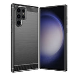 Husa pentru Samsung Galaxy S23 Ultra, Techsuit Carbon Silicone, albastru