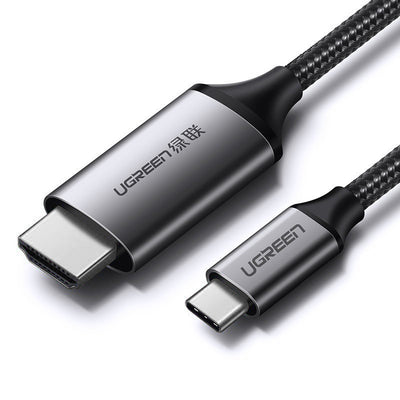 Adaptor UGREEN, Video Cable Mm142 50570 Type-C to HDMI 4k 60hz 1 5m Black Koff A3d2de, Negru