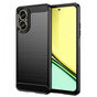 Husa pentru Realme C67 4G, Techsuit Carbon Silicone, negru