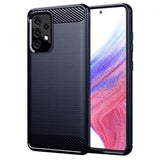 Husa pentru Samsung Galaxy A53 5G, Techsuit Carbon Silicone, albastru