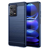 Husa pentru Xiaomi Redmi Note 12 Pro 5G, Techsuit Carbon Silicone, albastru