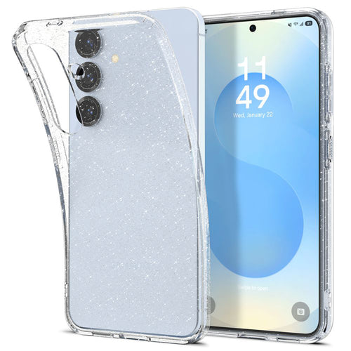 Husa pentru Samsung Galaxy S25, Spigen Liquid Crystal Glitter (ACS08997), transparenta