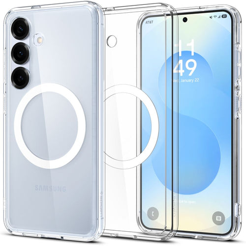 Husa pentru Samsung Galaxy S25 Plus, Spigen Ultra Hybrid MagSafe (ACS08981), transparenta