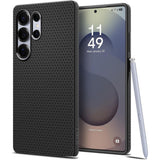 Husa pentru Samsung Galaxy S25 Ultra, Spigen Liquid Air (ACS08953), negru