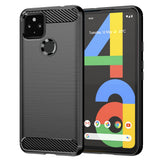 Husa pentru Google Pixel 4a 5G, Techsuit Carbon Silicone, negru