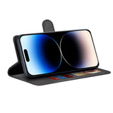 Husa pentru iPhone 14 Pro, Techsuit Diary Book, negru