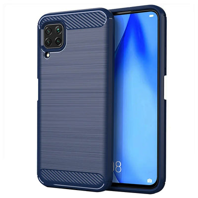 Husa pentru Huawei P40 Lite, Techsuit Carbon Silicone, albastru