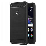 Husa pentru Huawei P9 Lite 2017, P8 Lite 2017, Techsuit Carbon Silicone, negru