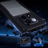 Husa pentru Xiaomi Redmi Note 14 Pro 5G, ShellBox Waterproof IP68 Case, negru