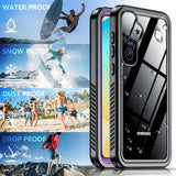 Husa pentru Samsung Galaxy S25, ShellBox Waterproof IP68 Case, negru