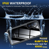 Husa pentru Samsung Galaxy S25, ShellBox Waterproof IP68 Case, negru