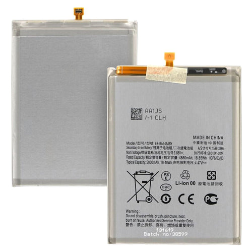 OEM Smartphone Battery EB-BA245ABY (21790), Samsung Galaxy A24, 4860mAh, Negru