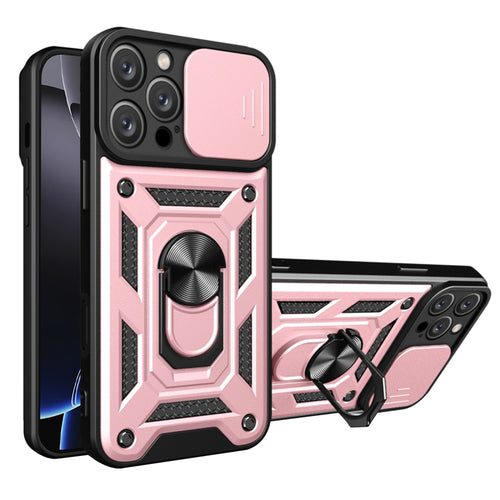 Husa pentru iPhone 16 Pro Max, Techsuit CamShield Series, roz