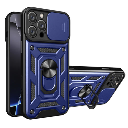 Husa pentru iPhone 16 Pro Max, Techsuit CamShield Series, albastru