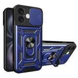 Husa pentru iPhone 16, Techsuit CamShield Series, albastru