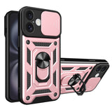 Husa pentru iPhone 16 Plus, Techsuit CamShield Series, roz