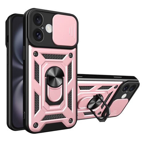 Husa pentru iPhone 16 Plus, Techsuit CamShield Series, roz