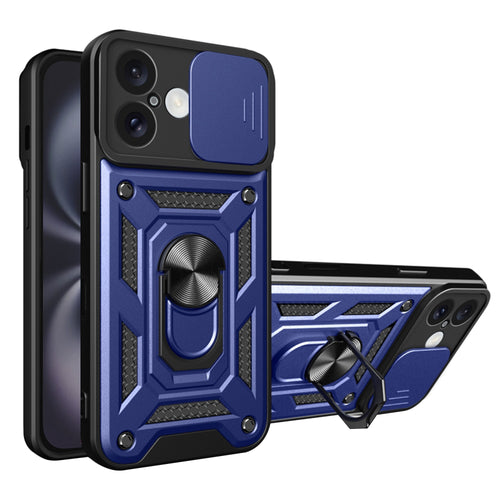 Husa pentru iPhone 16 Plus, Techsuit CamShield Series, albastru