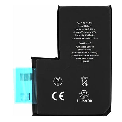 OEM Smartphone Battery (19319), without Flex-Cable, iPhone 13 Pro Max, 4352mAh, Negru