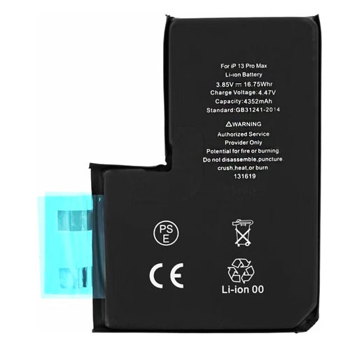 OEM Smartphone Battery (19319), without Flex-Cable, iPhone 13 Pro Max, 4352mAh, Negru