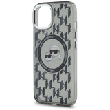 Husa pentru iPhone 15 Plus, Karl Lagerfeld IML MagSafe (KLHMP15MHMCKMHK), negru