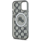 Husa pentru iPhone 15 Plus, Karl Lagerfeld IML MagSafe (KLHMP15MHMCKMHK), negru