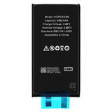 OEM Smartphone Battery Cell (21713), without Flex-Cable, iPhone 15 Plus, 4383mAh, Negru