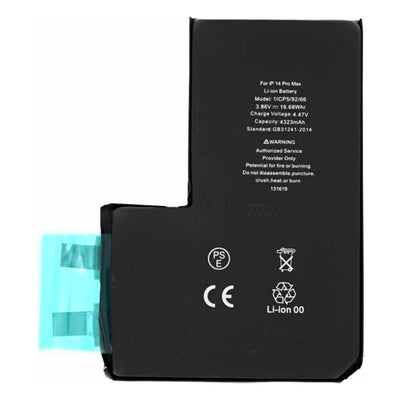 OEM Smartphone Battery (19790), without Flex-Cable, iPhone 14 Pro Max, 4323mAh, Negru