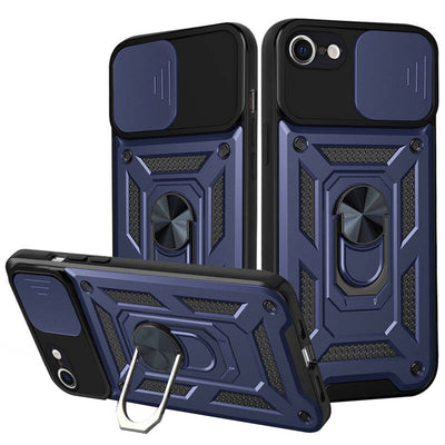Husa pentru iPhone SE 2, SE 2020, Techsuit CamShield Series, albastru