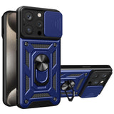 Husa pentru iPhone 15 Pro Max, Techsuit CamShield Series, albastru