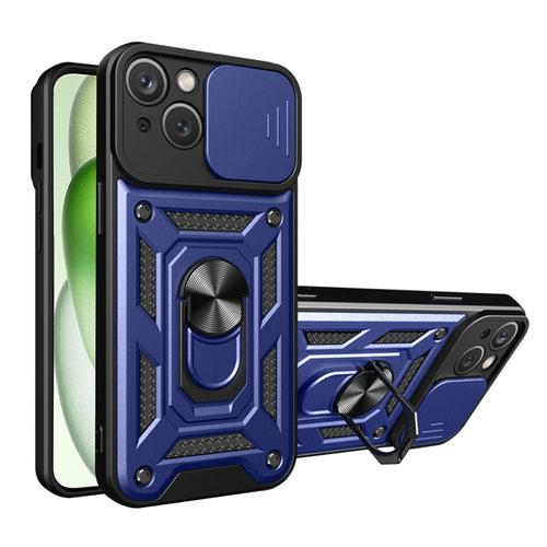 Husa pentru iPhone 15 Plus, Techsuit CamShield Series, albastru