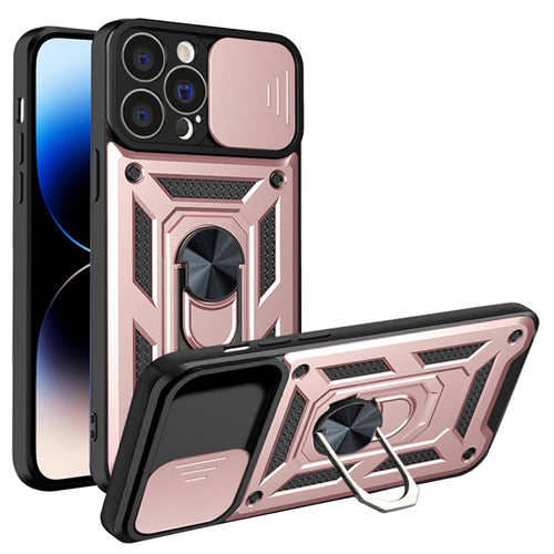 Husa pentru iPhone 14 Pro, Techsuit CamShield Series, roz