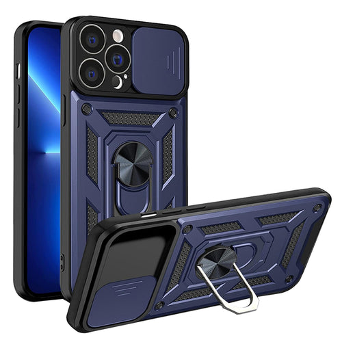 Husa pentru iPhone 13 Pro Max, Techsuit CamShield Series, albastru