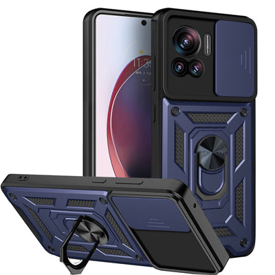 Husa pentru Motorola Edge 30 Ultra, Techsuit CamShield Series, albastru