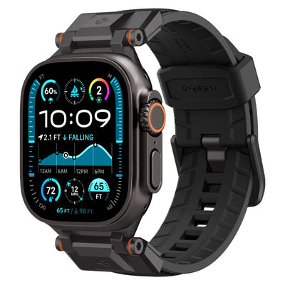 Curea smartwatch pentru Samsung Galaxy Watch 9/8 (40mm/44mm) / Watch 8 Classic, Spigen DuraPro Armor, Neagră