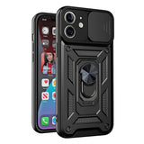 Husa pentru iPhone 12 mini, Techsuit CamShield Series, negru