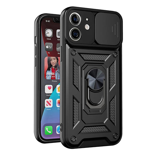 Husa pentru iPhone 12 mini, Techsuit CamShield Series, negru