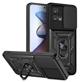 Husa pentru Motorola Edge 30 Fusion, Techsuit CamShield Series, albastru