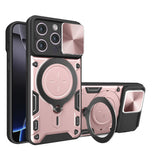 Husa pentru iPhone 16 Pro Max, Techsuit CamGuard Pro, roz auriu