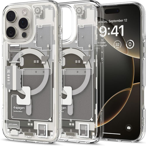 Husa pentru iPhone 16 Pro Max, Spigen Ultra Hybrid Zero One MagSafe (ACS08381), natural