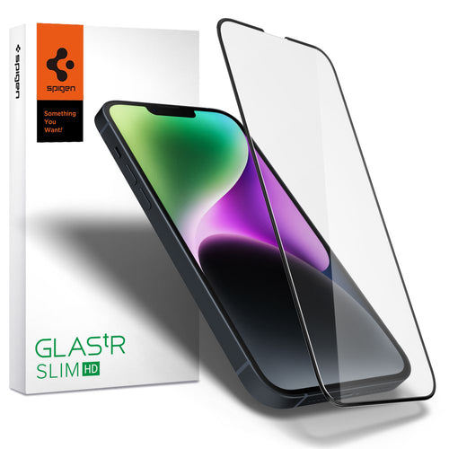 Folie de protectie pentru iPhone 13, Spigen Glas.tR Slim (AGL03392)
