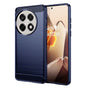 Husa pentru OnePlus 13R, Techsuit Carbon Silicone, albastru