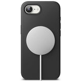 Husa pentru iPhone 16e, Ringke Silicone Magnetic MagSafe, negru