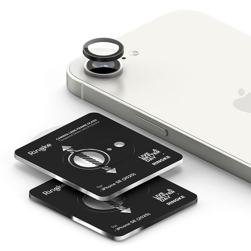 Folie de protectie pentru iPhone 16e, Ringke Camera Lens Frame Glass (2 pack)