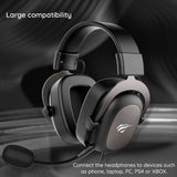 Casti gaming Havit (H2002d), Detasabil Microphone, 53mm Speaker, Compatible cu PS4/Xbox, Jack 3.5mm, 2m, mov