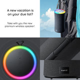 Boxa portabila Havit (SK833BT), Type-C, Bluetooth 5.3, TWS, TF, USB, Hands-Free Calls, Lumini RGB, IPX6, 4000mAh, negru