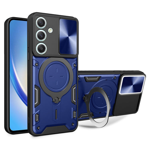 Husa pentru Samsung Galaxy A34 5G, Techsuit CamGuard Pro, albastru