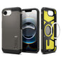 Husa pentru iPhone 16e, Spigen Tough Armor MagSafe (ACS09136), cenusiu