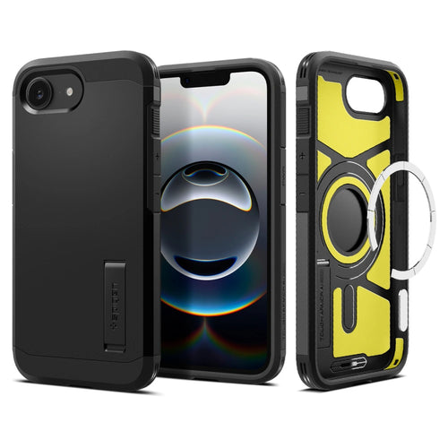 Husa pentru iPhone 16e, Spigen Tough Armor MagSafe (ACS09137), negru