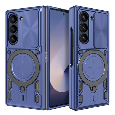 Husa pentru Samsung Galaxy Z Fold6, Techsuit CamGuard Pro, albastru